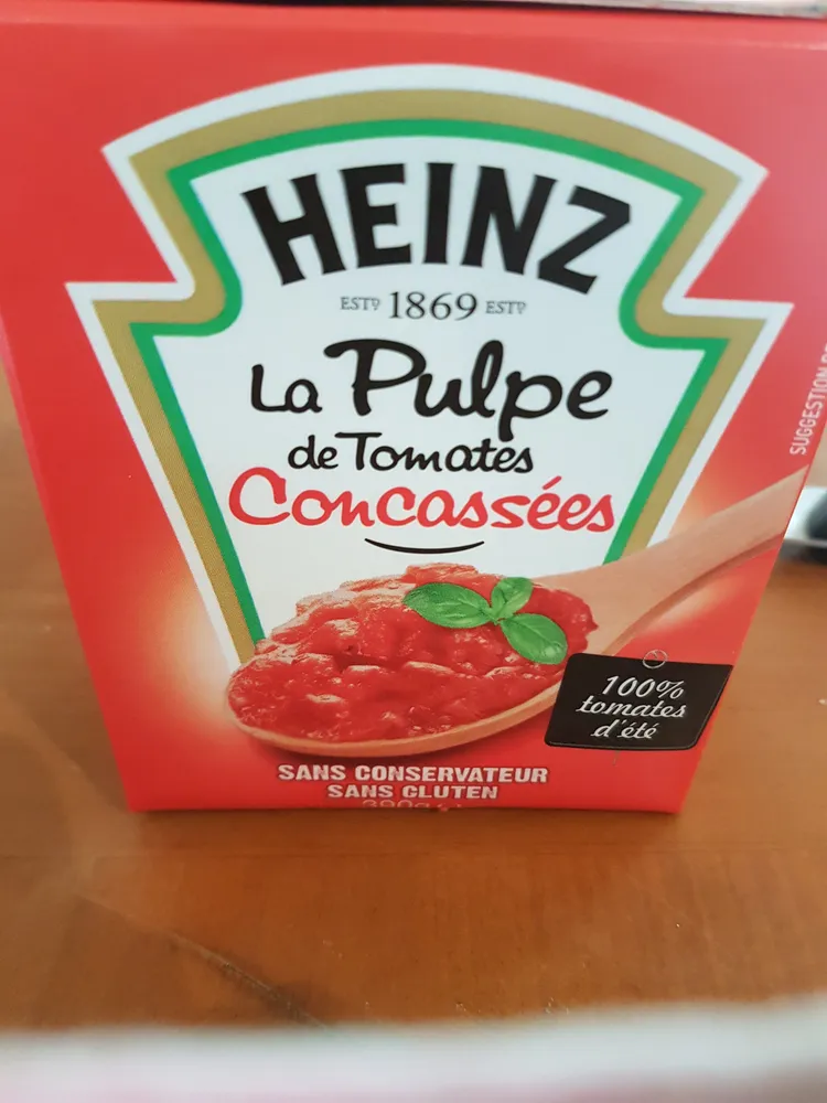 la pulpe de tomates concassées