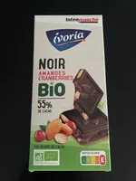 NOIR AMANDES CRANBERRIES BIO 55% DE CACAO