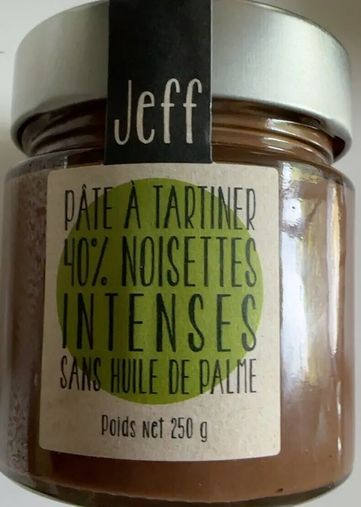 Pâte a tartiner 40% noisettes intenses sans huile de palme
