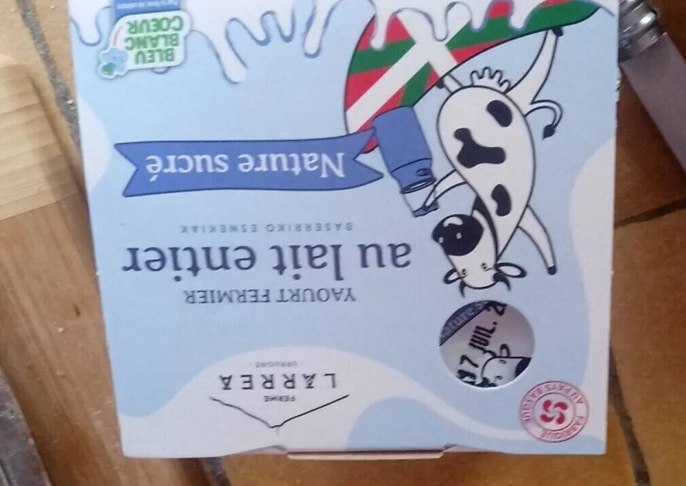 Yaourt fermier au lait entier