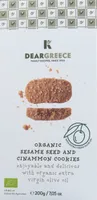 Galletas orgánicas con semillas de sésamo y canela