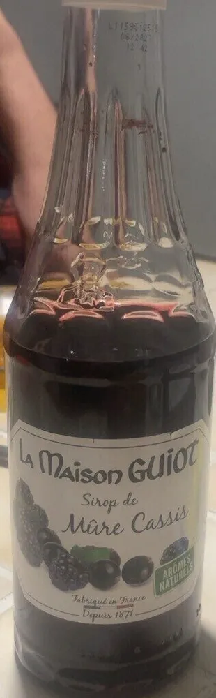 Sirop de mûre cassis