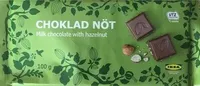 Chocolat au lait et aux noisettes