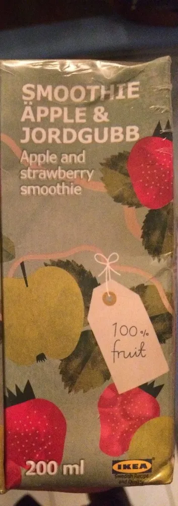 Smoothie Apple & Jordgubb