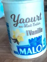 Yaourt qu lait entier saveur vanille