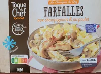 Farfalles aux champignons et au poulet