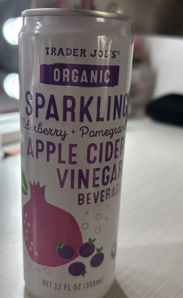 Sparking apple cider vinegar beverage