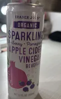 Sparking apple cider vinegar beverage