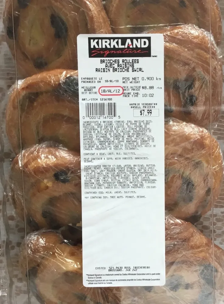 Brioches roulées avec raisins