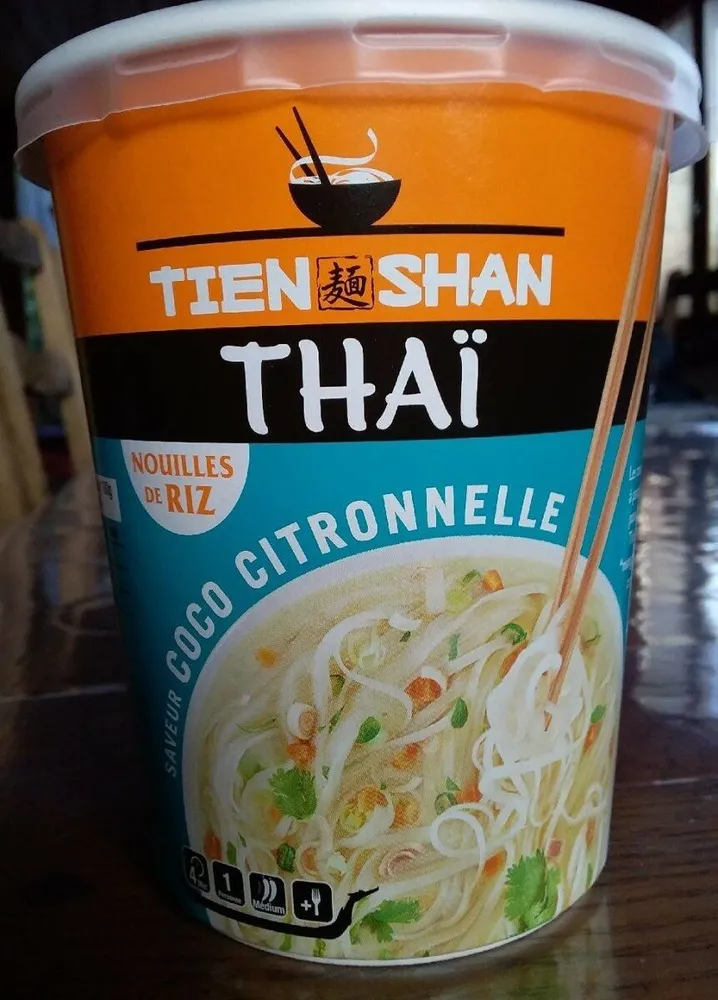 Nouilles de riz thaï saveur coco citronnelle