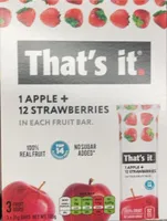 1 apple+ 12 strawberries