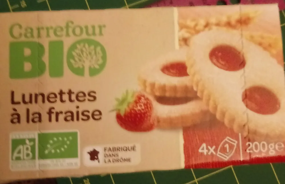 lunettes a la fraises CARRFOUR BIO
