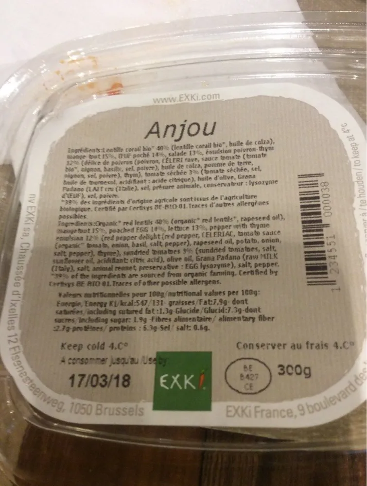 Salade anjou exki