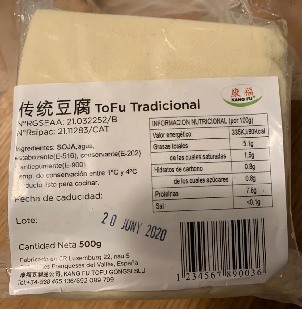 Tofu tradicional
