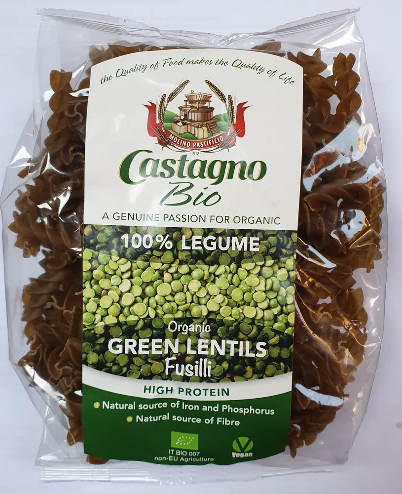 GREEN LENTILS Fusilli