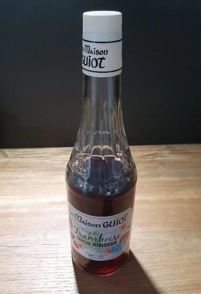 Sirop de framboise saveur hibiscus