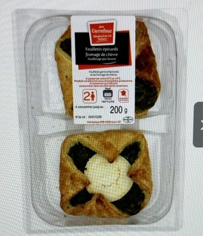 Feuilletes epinard chevre carrefour