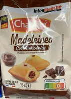 Madeleines cœur chocolat