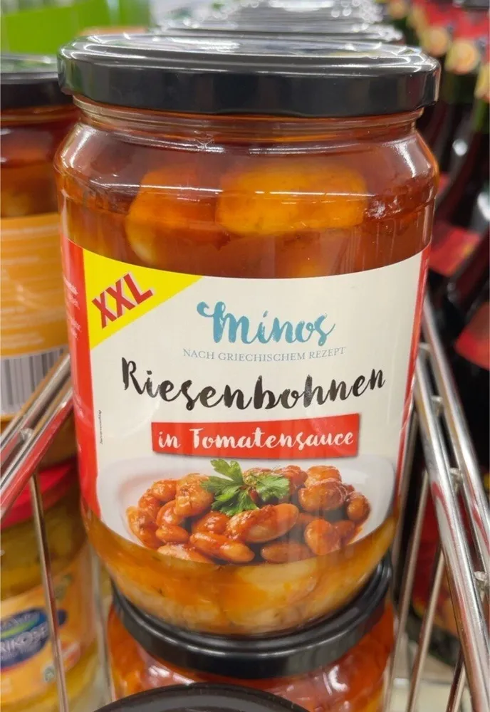 Riesenbohnen in Zomatensauce