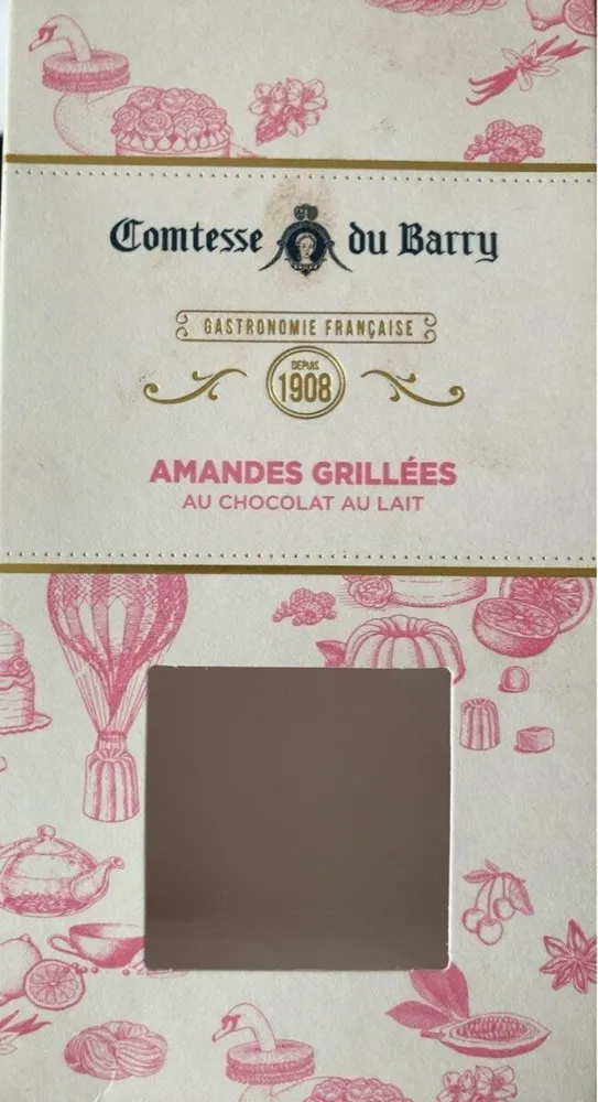 Amandes grillées au chocolat au lait