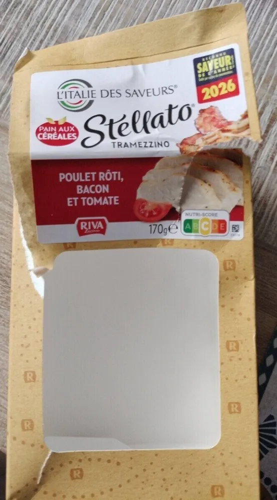 Poulet rôti, bacon et tomate