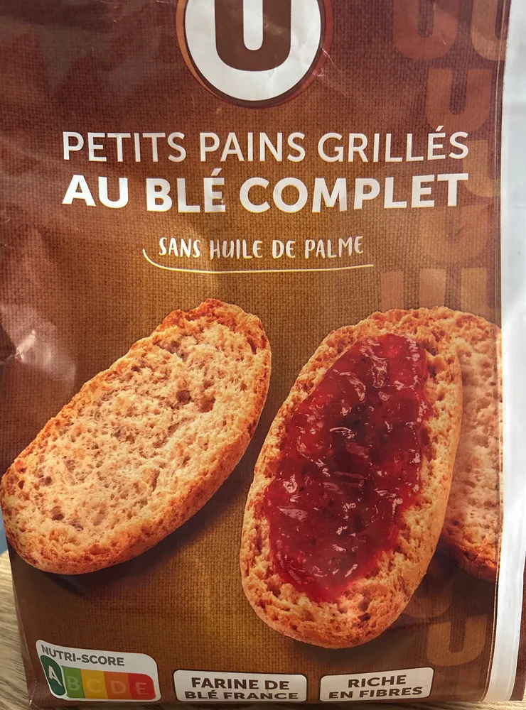 PETITS PAINS GRILLÉS AU BLÉ COMPLET
