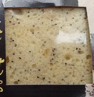 Tranches de cake écorces de citron