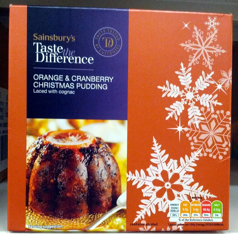 Orange & Cranberry Pudding