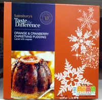 Orange & Cranberry Pudding