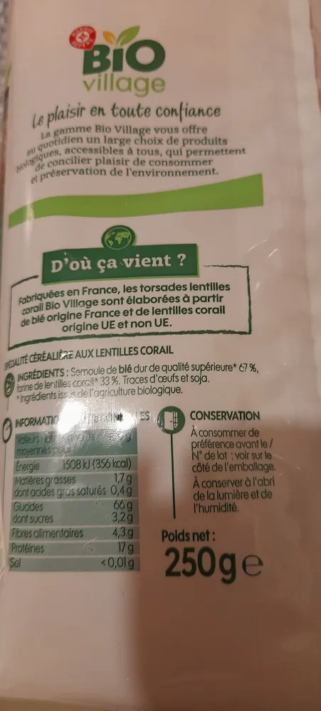 TORSADES CORAIL