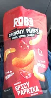 ROB'S CRUNCHY PUFFS SPICY PAPRIKA BIGGER, BETTER,CRUNCHY