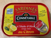Sardines à l'huie d'olive au citron