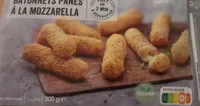 Bâtonnets panés à la mozzarella