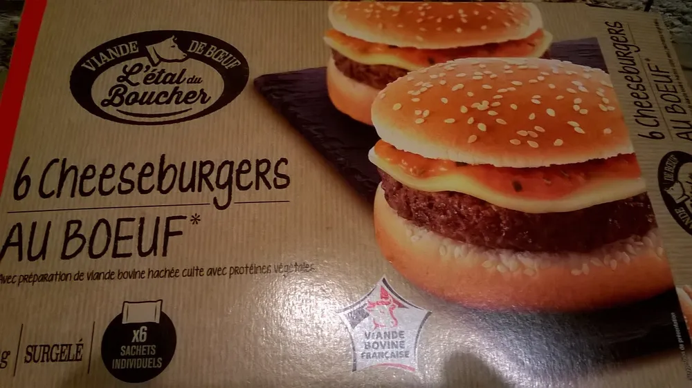 6 Cheeseburgers AU BOEUF*