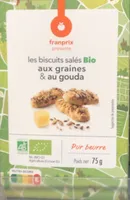 Les biscuits salés Bio aux graines & au gouda