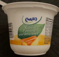 Yaourt, saveur pomme, caramélisées avec morceaux
