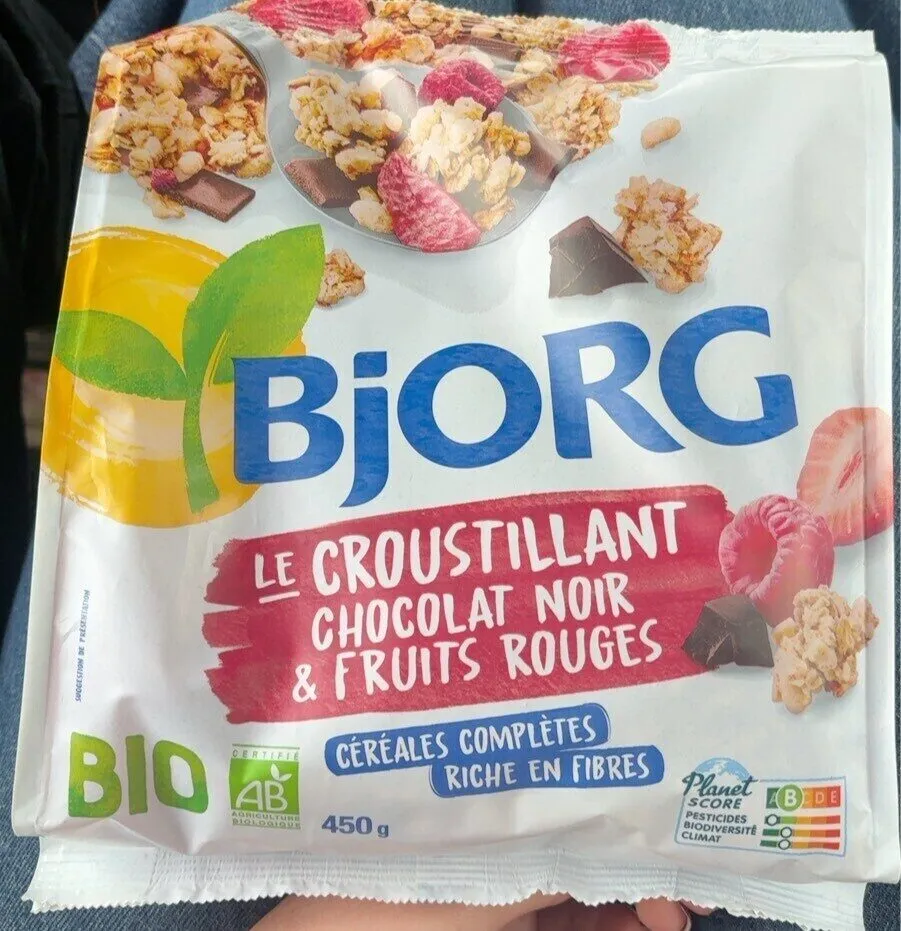 Le croustillant chocolat noir & fruits rouges