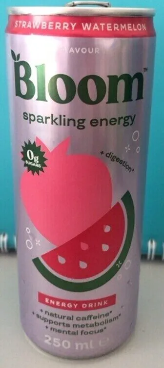 Strawberry watermelon flavour Bloom sparkling energy
