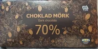 Choklad Mörk 70%, Dark Chocolate 70%