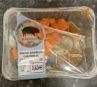 Pincho amarillo con miel