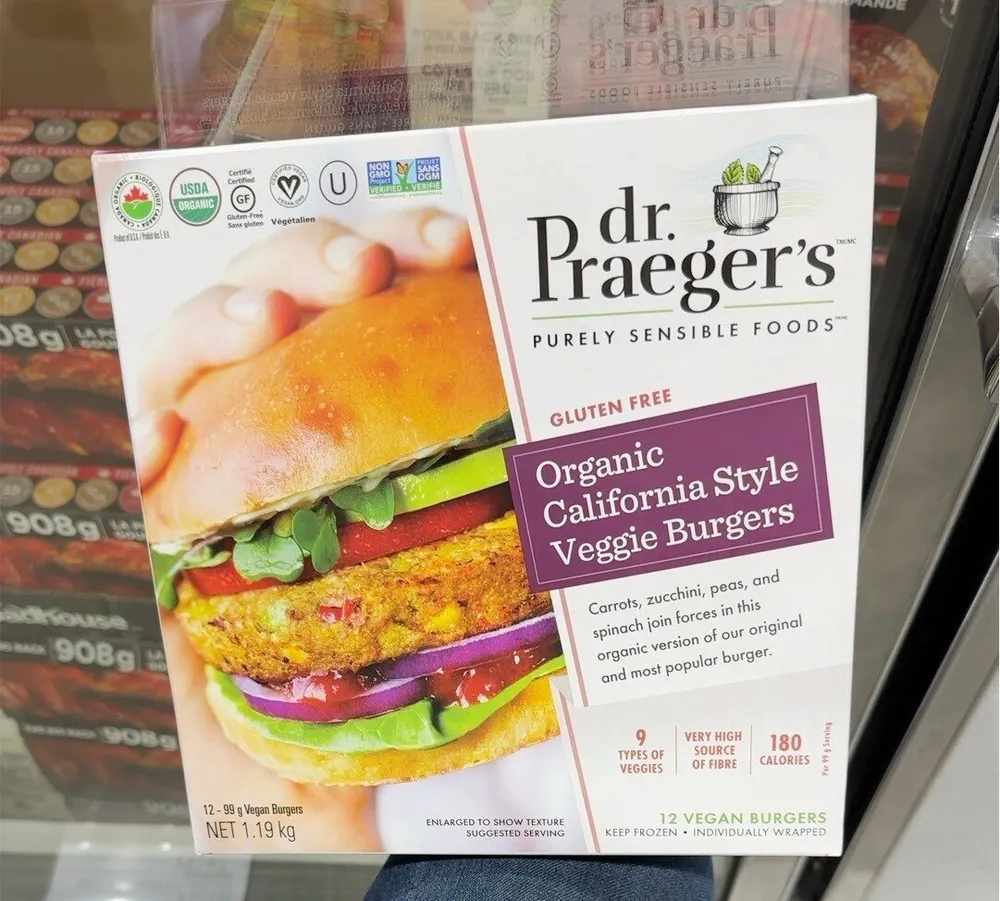 Organic California style veggie burgers