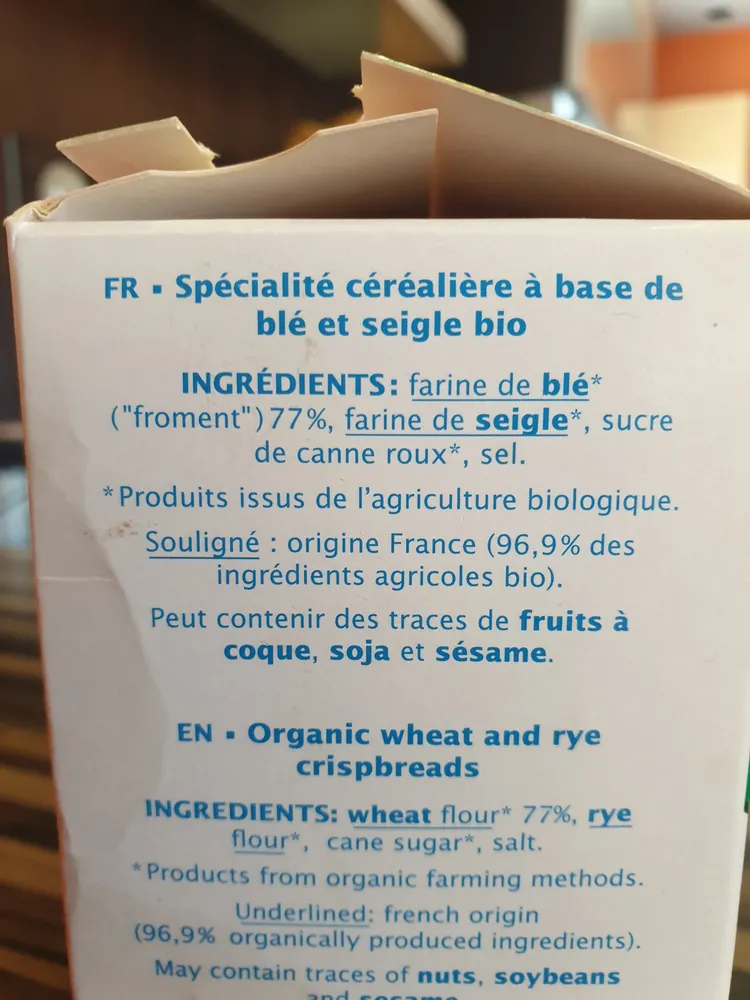 Tartines craquantes froment