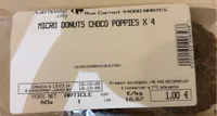 Micro donuts choco poppieds