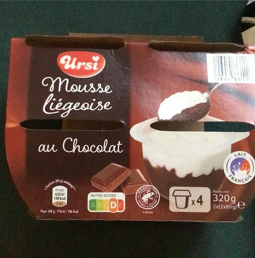 Mousse liegeoise au chocolat