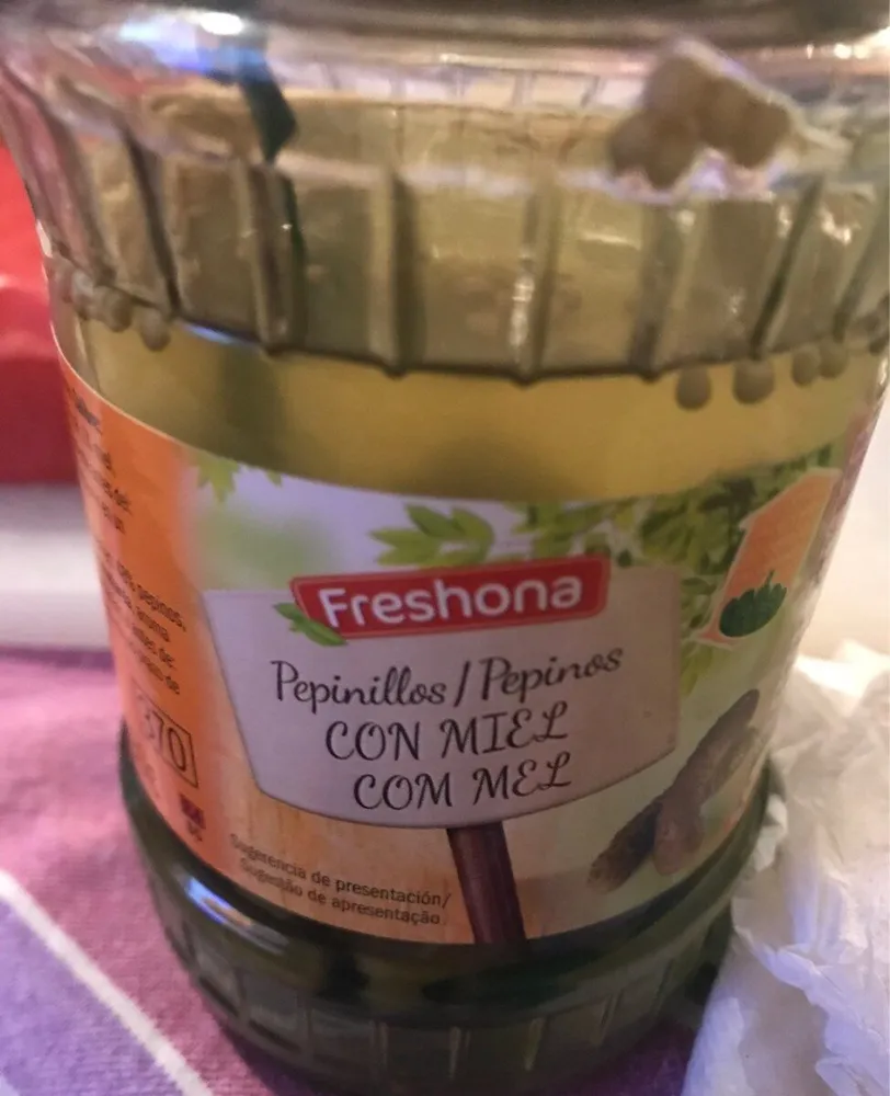 Pepinillo  con miel