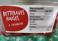Betteraves rouges a l'échalote