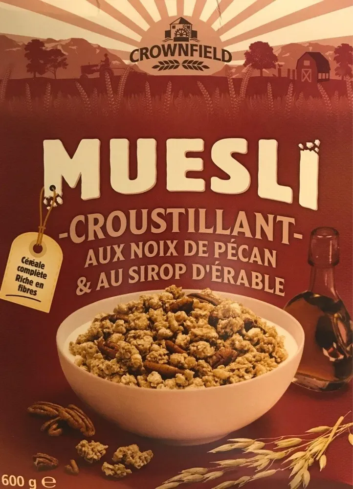 Muesli croustillant aux noix de pécan et au sirop d'érable