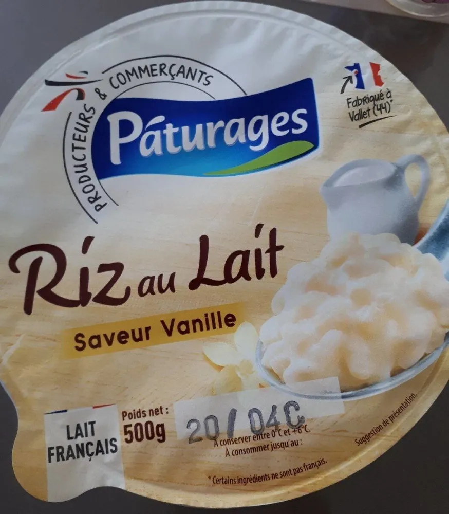 Riz au lait Saveur Vanille
