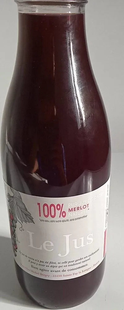 Pur jus de raisin merlot