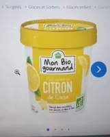 Glace sorbet citron bio